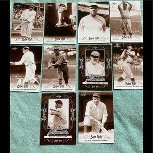 10 Leaf Babe ruth baseball cards